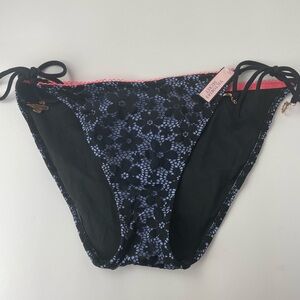 Victoria’s Secret Swim NWT The Teeny Bikini Bottoms Sz Large L/G Polyamide Blue